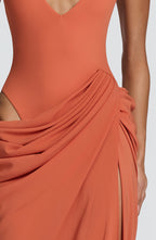 Adele Maxi Dress - Burnt Orange