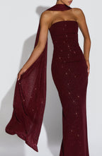 Agnes Shawl - Wine Sparkle