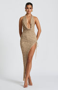 Airla Midi Dress - Beige