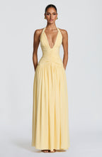 Amaris Maxi Dress - Lemon