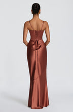 Amorette Maxi Dress - Rust