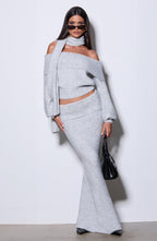 Andie Top - Light Grey Marl