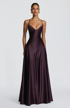 Asterin Maxi Dress - Plum