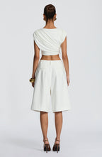Ausra Bermuda Shorts - Ivory