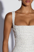 Calanthe Maxi Dress - Ivory Sparkle