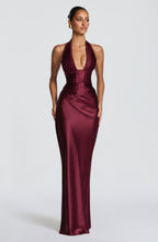 Elowen Maxi Dress - Cherry Lacquer