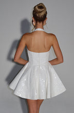Georgette Mini Dress - Ivory