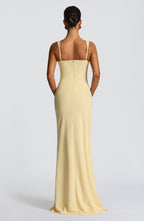 Katana Maxi Dress - Lemon