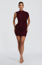 Mireya Mini Dress - Cherry Lacquer