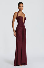 Morrigan Maxi Dress - Cherry Lacquer