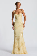 Nefertiti Maxi Dress - Lemon