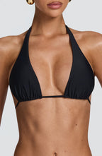 Pietra Triangle Bikini Top - Black