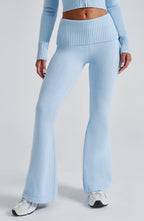 Portia Knit Pants - Baby Blue