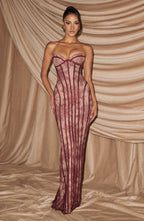Sian Maxi Dress - Burgundy