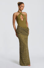 Solea Maxi Dress - Deep Olive