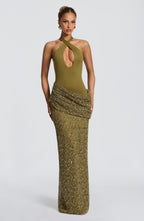 Solea Maxi Dress - Deep Olive