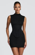 Soline Mini Dress - Black