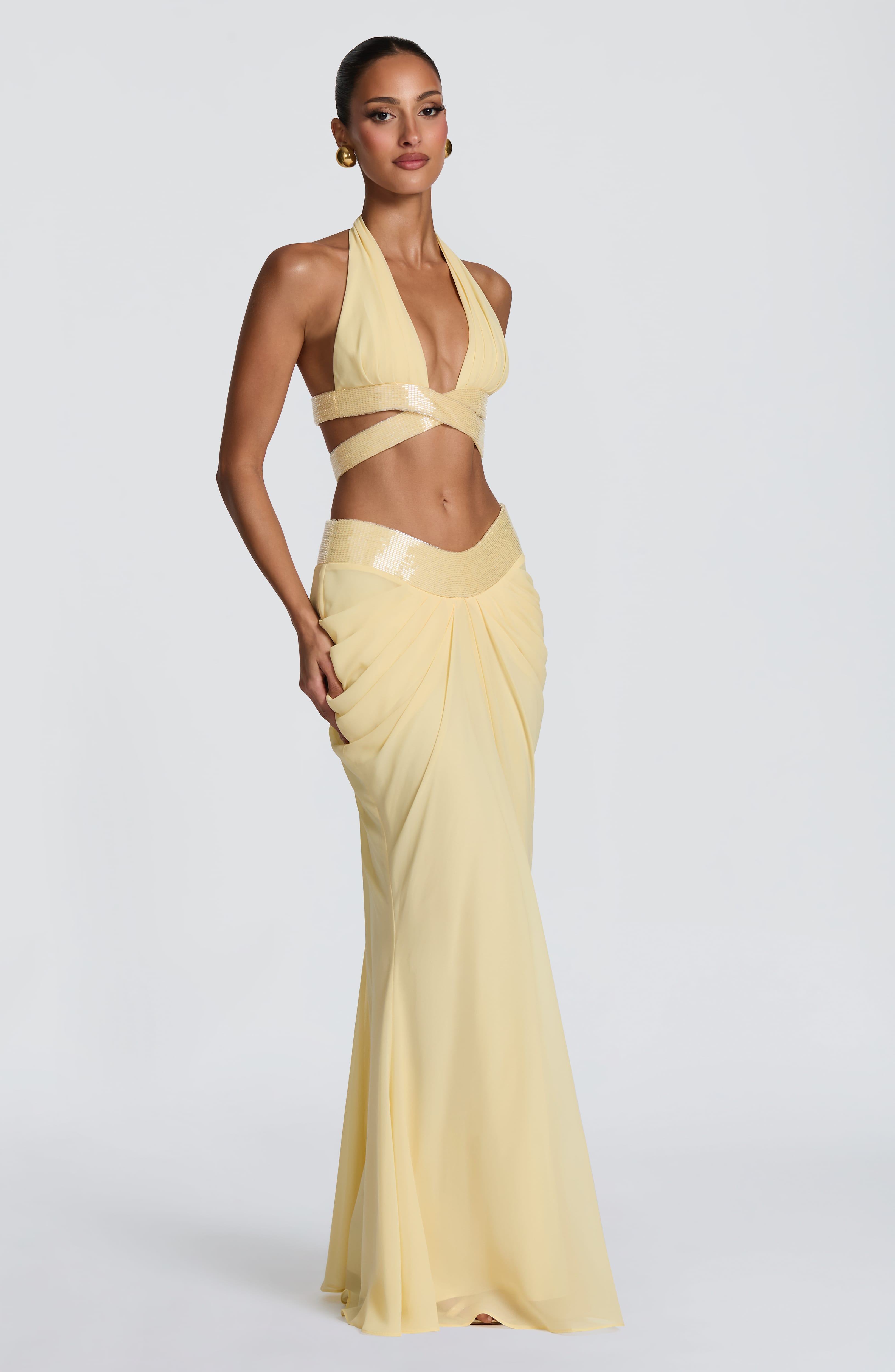 Sophie Maxi Skirt - Lemon