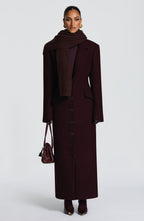 Talin Scarf - Plum Brown