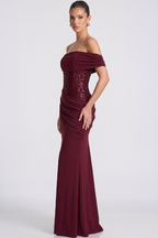 Adele One-Shoulder Bustier Maxi Dress