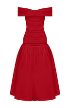Wilhelmina Midaxi Dress - Red